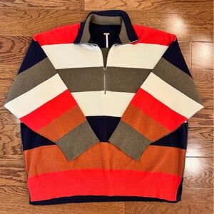 Free People Stripe Sweater Pullover